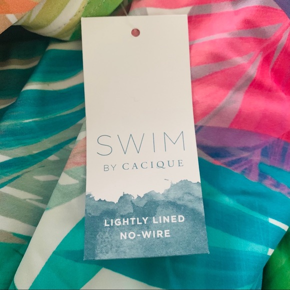 Lane Bryant Floral One Piece Swimsuit NWT Sz 14&18 - Picture 4 of 6